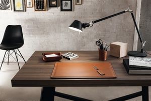 Ascanio 4pz, Schreibtischzubehr Set, aus regeneriertem Leder