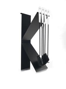Kappa Lux, Werkzeugkasten aus lackiertem Stahl, mit Ledereinstzen