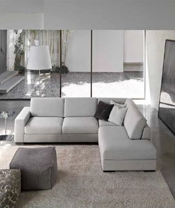 Times, Moderne Sofa mit Halbinsel, mit Polyurethan gepolstert