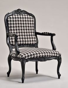 MARIE Sessel 8537A, Klassischer Sessel, Buche Basis, gepolstert, fr Wohnzimmer