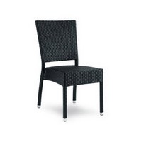 Giglio Stuhl, Stuhl aus Aluminium und Rattan, fr Garten und Terrasse