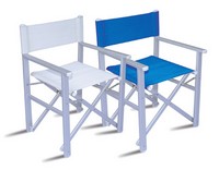 CHAT67, Aluminium Leiter Stuhl, Sitz und Rckenlehne aus PVC
