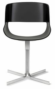 Amaranta Stuhl mit X-Fix Basis 25.0030, Stuhl mit modernen Linien