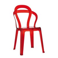 SE 2330, Stühle komplett aus transparentem Kunststoff, stapelbar, für Cafés und Eisdielen