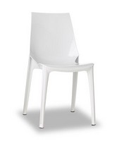 Vanity chair, Design-Stuhl aus Polycarbonate, stapelbar, auch fr Garten