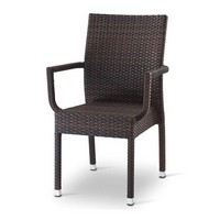 Giada 3, Stuhl mit Armlehnen, gewebt Polyethylen Belag