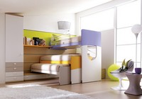 Comp. 405, Kompakte und robuste Schlafzimmer fr Kinder mit Etagenbett