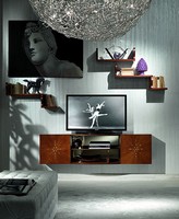 LB17 Nube Bücherregal, TV-Ständer in klassischen Luxus, für Hotelzimmer