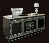 Schreibtischen 050, Eleganter Schreibtisch eingelegt, in Luxus im klassischen Stil
