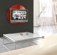 xl95 wall, Tv unterstützt in farbigen Hartglas