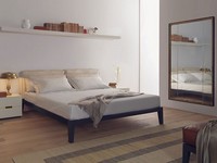 Caresse Fly Bett, Doppelbett mit Schichtholzrahmen, um Hotelzimmer