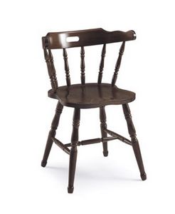 Old America, Rustikal Stuhl aus Holz, mit Rückenlehne in vertikale Muster