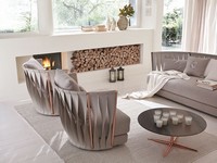 Twist Sessel, Moderne Eisen Sessel, mit Gummi und Federn gepolstert