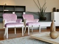 Myna, Reichen Holz Sessel, für Luxus-Hotels