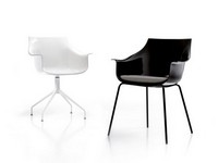 Kab Kunststoff, Sessel mit Metallstruktur, Gehuse aus Polycarbonat, fr Wartezimmer