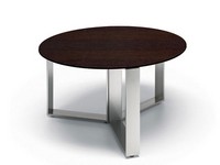 Altagamma kleine Tische, Moderner Beistelltisch, verchromtem Gestell, Holz oder Glas, ideal fr Wohnrume und Ruherume
