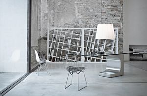Niemeyer executive desk, Schreibtische Prsidentschafts Design, Metallbasis, Holz
