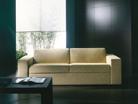Prometeo, Ultra-moderne Sofa-Bett, umwandelbar in Bett, abnehmbare Abdeckung