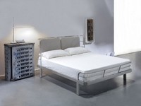 Bauhaus, Doppelbett mit Metallstruktur
