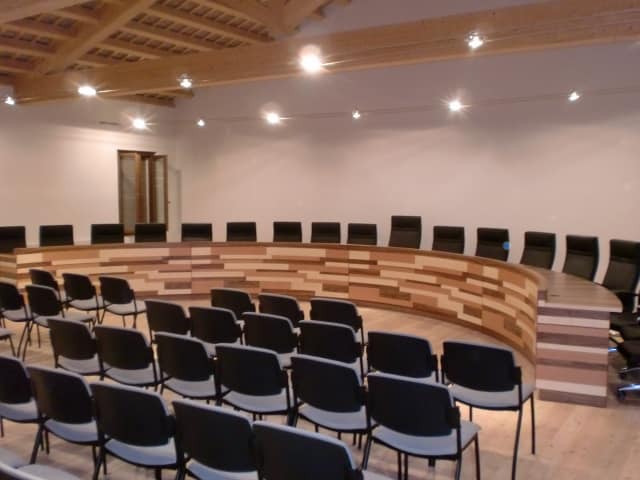 Der Konferenzraum der Gemeinde Gaiarine