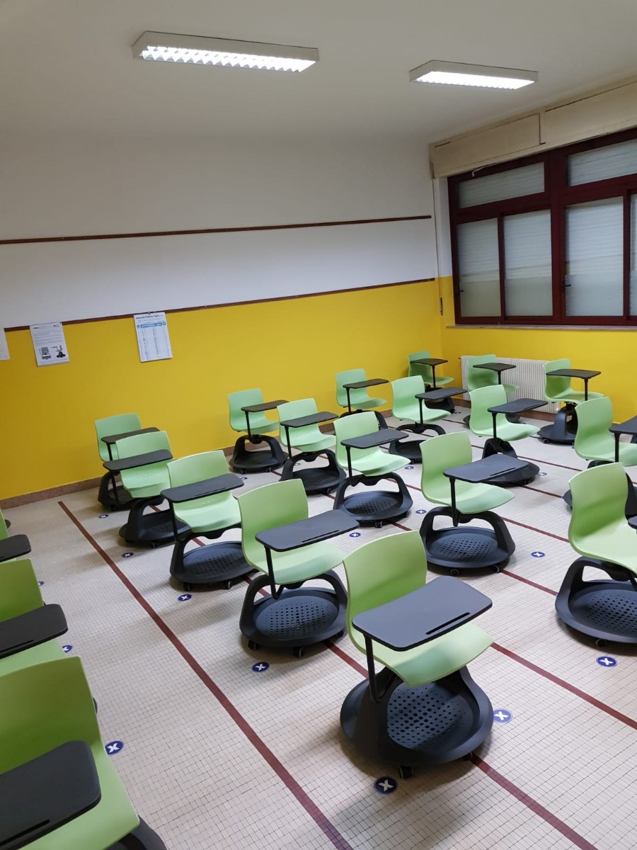 Neues Anti-Covid-Layout fr Schulen - Vicenza