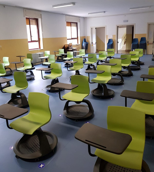 Neues Anti-Covid-Layout fr Schulen - Vicenza